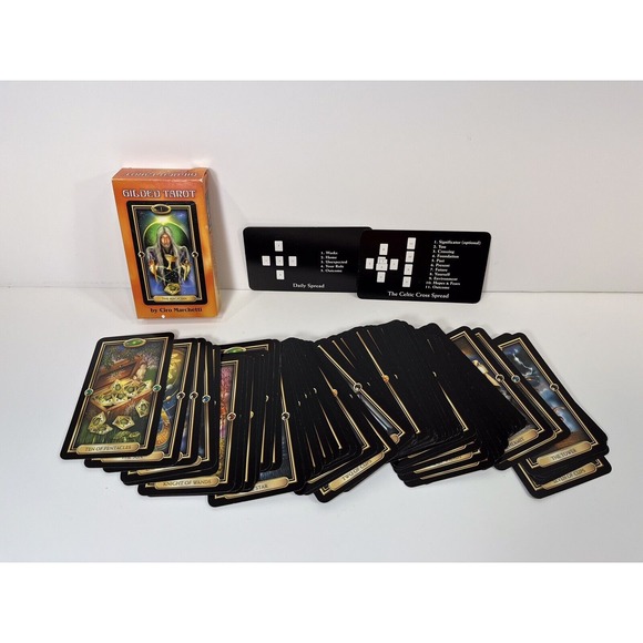Gilded Tarot Cards Deck by Ciro Marchetti Divination Complete Set - Picture 8 of 13